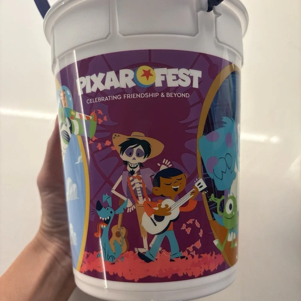 Disney Parks Pixar Fest Popcorn Bucket Set Cars Monster inc Up